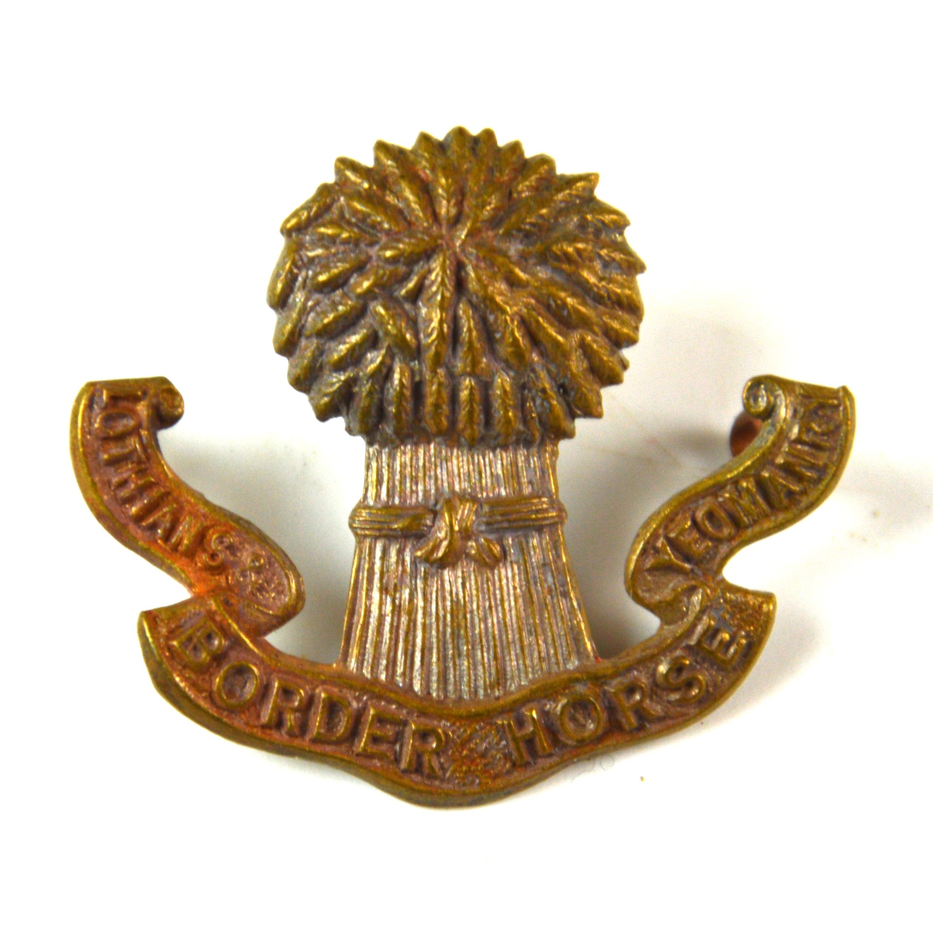 Lothians and Border Horse Yeomanry (1908-1939 Pattern) Cap badge, Restrike