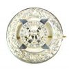 Lowland Brigade Band Piper's Silver-Plate Plaid Broach