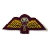 Mess Dress Parachute Wings, Gold and Silver on Maroon