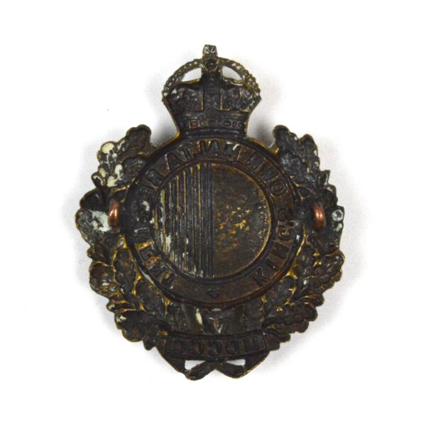 King's Own Malta Regiment Cap Badge, King's Crown, Bimetal Restrike - Image 2