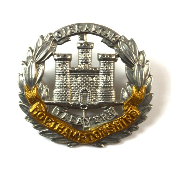 Northamptonshire Regiment (Pre-1900/Flag and Long Key Pattern) Cap Badge, Original