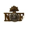 Northumberland Fusiliers Bimetal Shoulder Title, Original