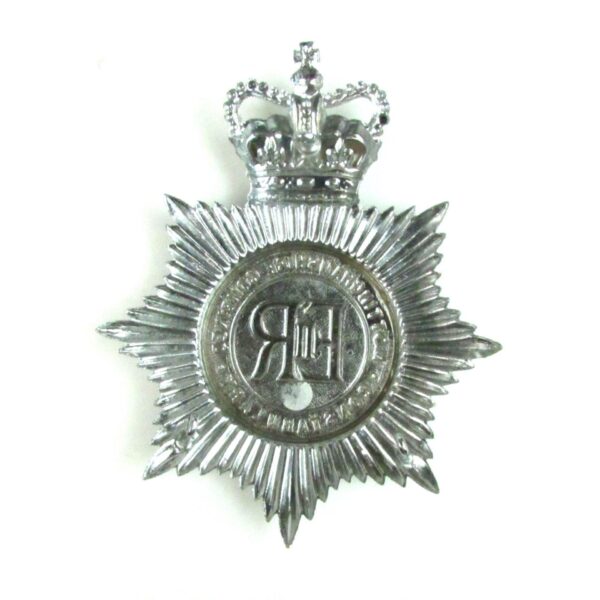 Obsolete Nottinghamshire Combined Constabulary Helmet Plate, Queen's Crown - Image 2