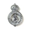 Kent Constabulary Chrome Cap Badge, King's Crown