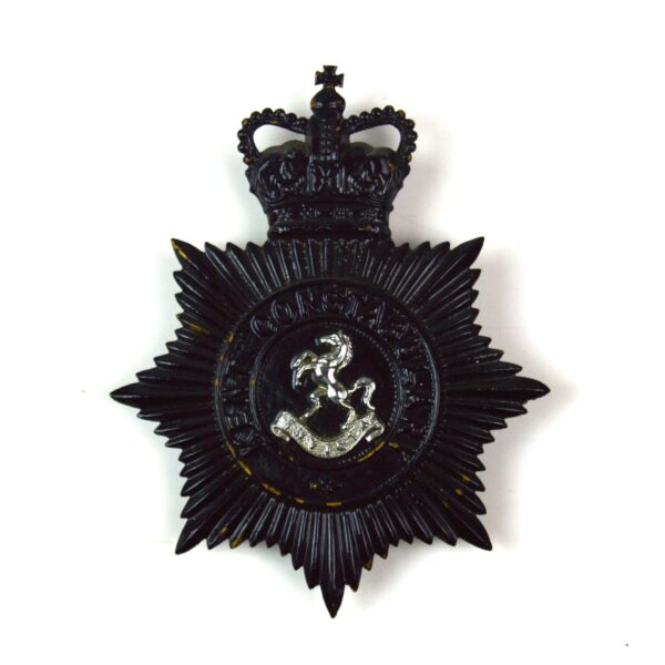 Kent Constabulary Night Helmet Plate, Queen's Crown