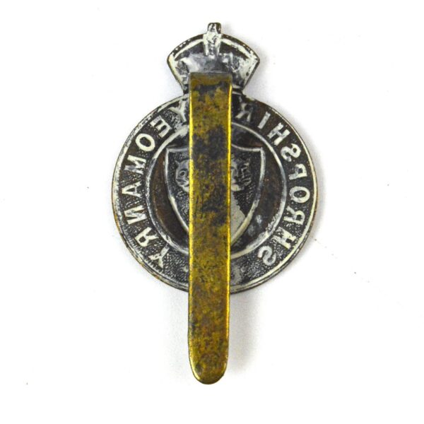 Shropshire Yeomanry Cap Badge, King's Crown, Restrike - Image 2
