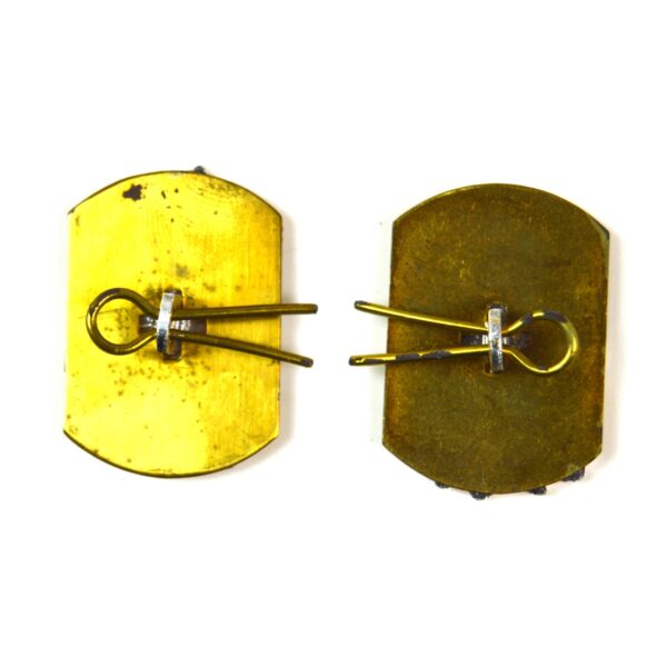 Queen Alexandra's Royal Army Nursing Corps (QARANC) Anodised Collar Badges, Queen's Crown, Pair - Image 2