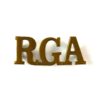 Royal Garrison Artillery (RGA, Separate at Top) Brass Shoulder Title