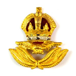 Royal Air Force Officer's Beret Cap Badge, King's Crown