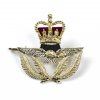 Royal Air Force Warrant Officer's Anodised Beret Badge, Queen's Crown