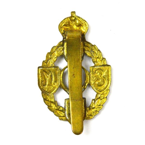 Royal Electrical and Mechanical Engineers (REME) 1st Pattern Cap Badge, King's Crown Original - Image 2