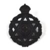 Royal Army Chaplains Department, Jewish Chaplain King's Crown Cap Badge, Blackened Restrike