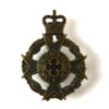 Royal Army Chaplains Department (RAChD) (Christian) Officer’s Service Dress Cap Badge, Queen’s Crown