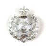 Robin Hood Rifles Anodised Cap Badge, Queen's Crown