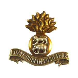 Royal Dublin Fusiliers Cap Badge (1898-1922 Pattern) - Original