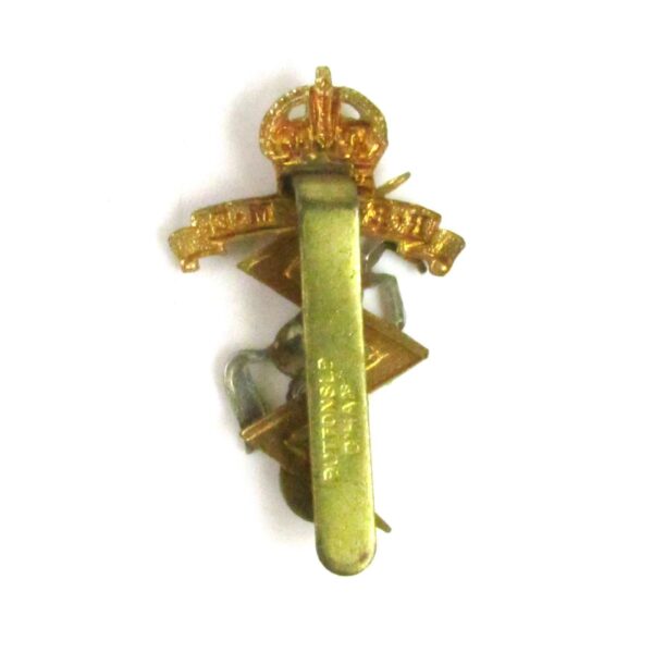 Royal Electrical and Mechanical Engineers (2nd Pattern) Cap Badge, King's Crown, Restrike - Image 2