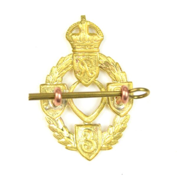 Royal Electrical and Mechanical Engineers King's Crown Cap Badge (1st Pattern), Restrike - Image 2