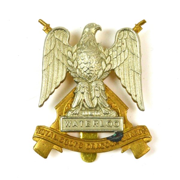 Royal Scots Dragoon Guards Bimetal Cap Badge