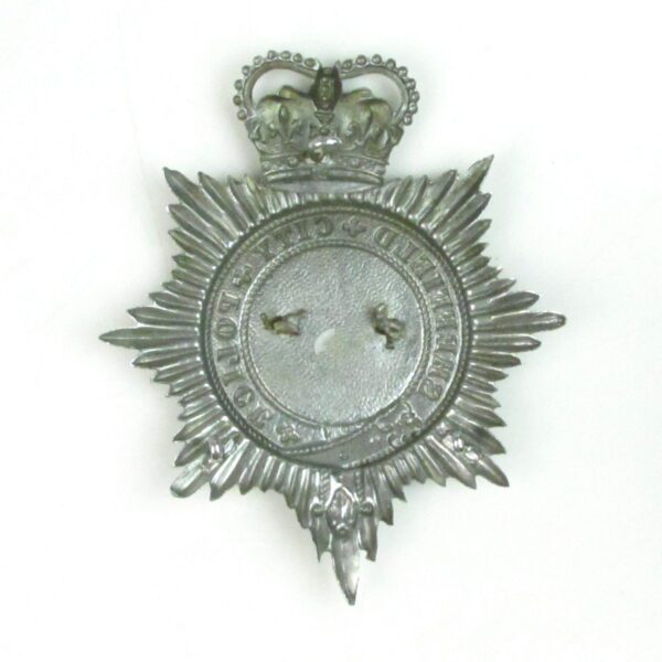Sheffield City Police Helmet Plate, Queen's Crown - Image 2