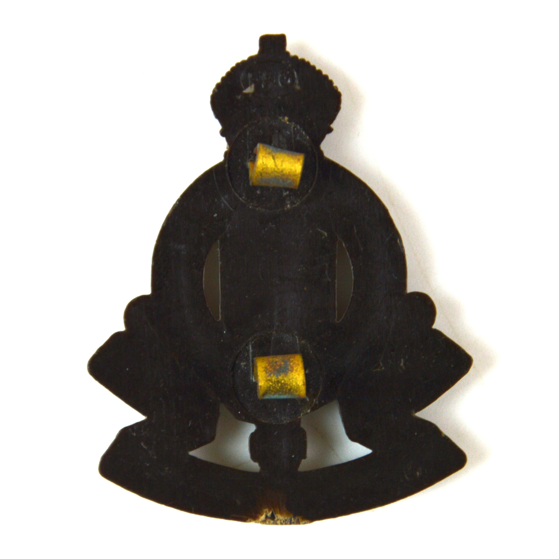 Royal Army Ordnance Corps (RAOC) Economy Plastic Cap Badge, King's Crown - Image 2