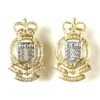 Royal Army Ordnance Corps (RAOC) (1953-1993 Pattern) Anodised Collar Badges, Pair