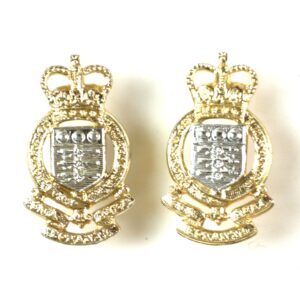 Royal Army Ordnance Corps (RAOC) (1953-1993 Pattern) Anodised Collar Badges, Pair