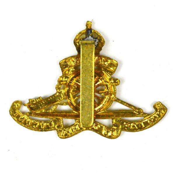 Royal Artillery Cadets Cap Badge (Fixed Wheel Pattern), King's Crown, Restrike - Image 2