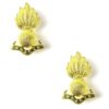 Royal Artillery Brass Collar Badge, Pair
