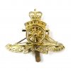 Royal Artillery (Moving Wheel, Large Pattern) Anodised Cap Badge, Queen's Crown