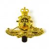 Royal Artillery Queen's Crown Beret Badge, Gilding Metal