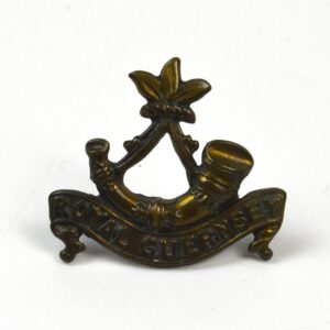 Royal Guernsey Light Infantry Cap Badge, Gilding Metal Restrike
