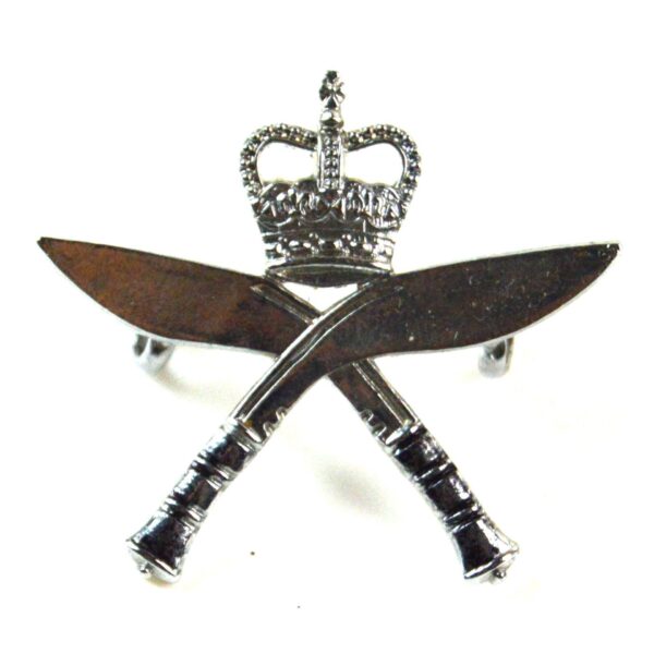Royal Gurkha Rifles Nickel Plated Cap Badge