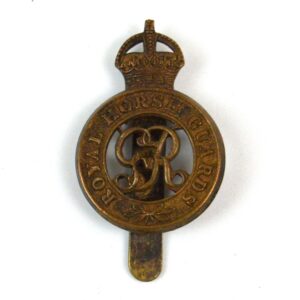 Royal Horse Guards (1910-1936 Pattern, GRV Cypher) Cap Badge, Restrike