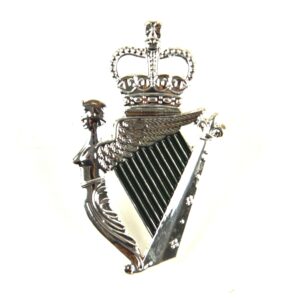 Royal Irish Regiment (RIR) (2007-2022 Pattern) Silvered and Enamelled Cap Badge