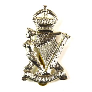 Royal Irish Rifles (1913-1921 Pattern) Cap Badge, King's Crown, Restrike