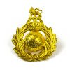 Royal Marines Gilding Metal Cap Badge, King's Crown Original