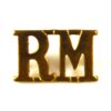 Royal Marines (RM) (Large Pattern) Brass Shoulder Title