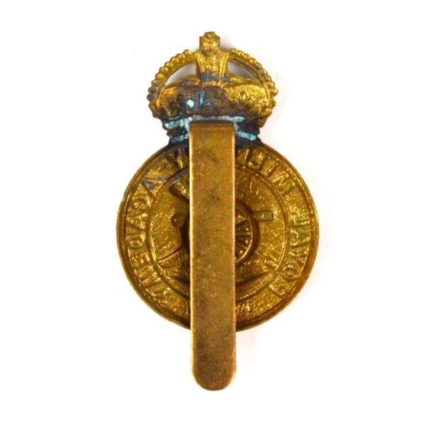 Royal Military Academy Woolwich King's Cap Badge, Restrike - Image 2