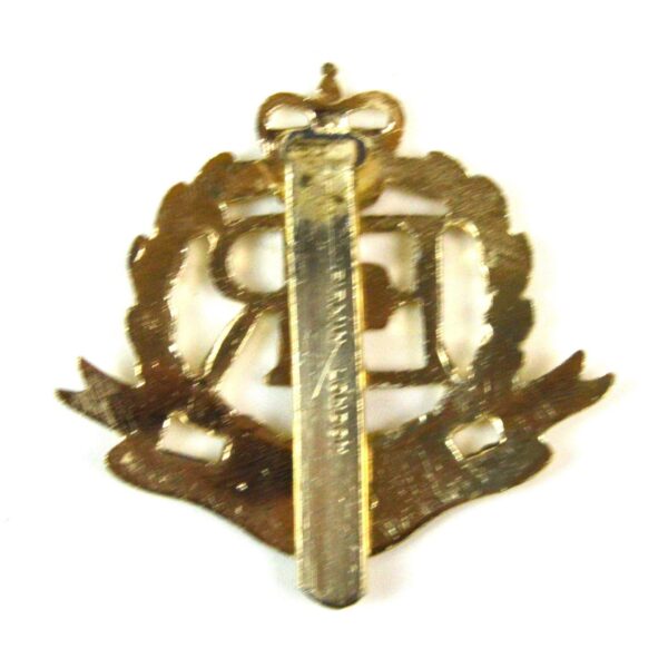 Royal Military Police Anodised Queen's Crown Cap Badge - Image 2