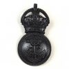 Restrike Royal Naval Division Petty Officer's Blackened Cap Badge