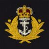 Royal Navy Embroidered Blazer Badge, Queen's Crown
