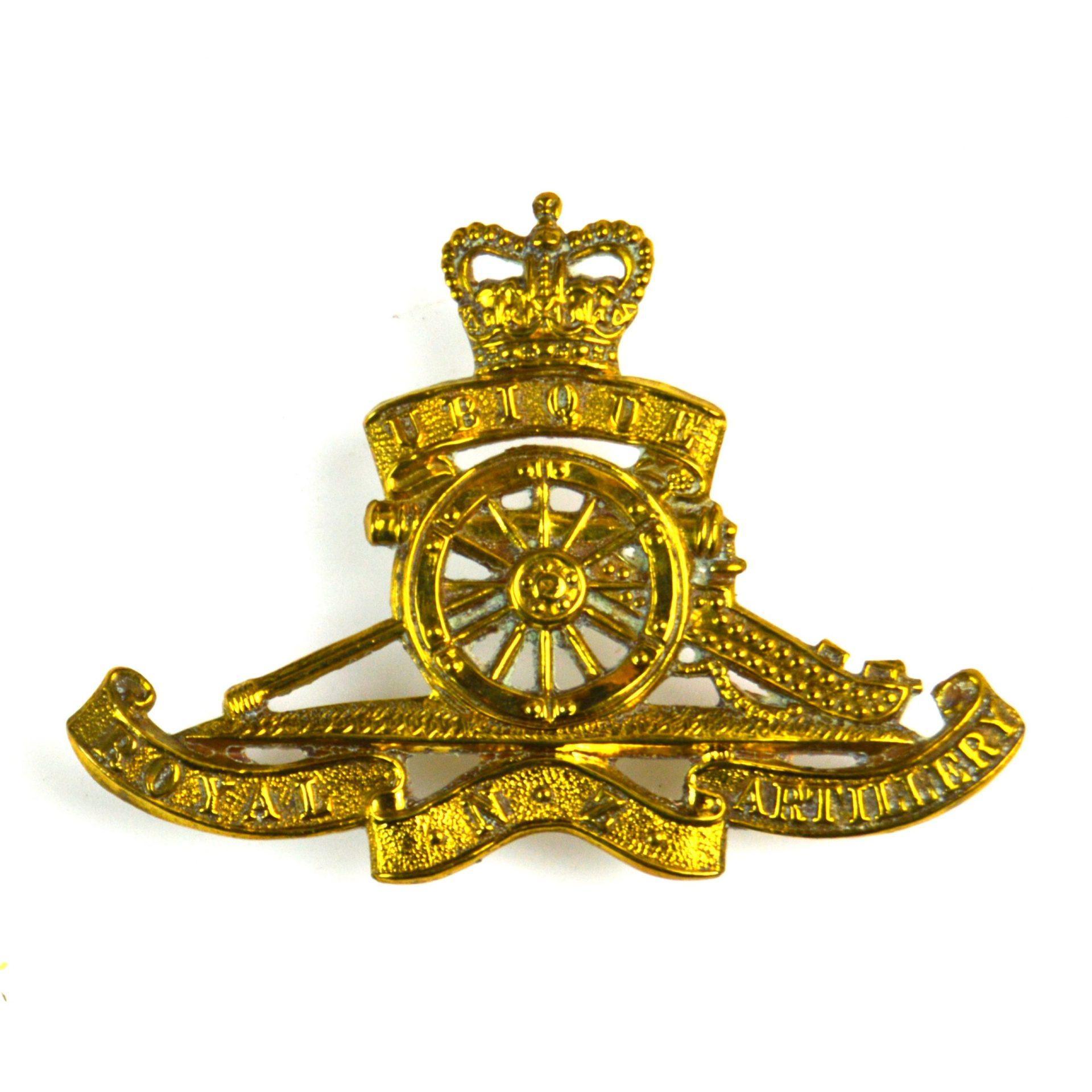 Royal New Zealand Artillery Queen's Crown Cap Badge - Jeremy Tenniswood ...