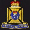 Wiltshire Regiment Bullion Embroidered Blazer Badge