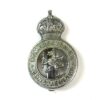 Somersetshire Constabulary Nickel Plate Cap Badge, King's Crown