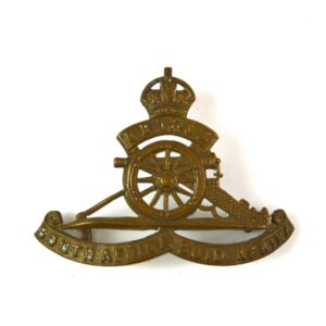 South African Artillery (1926-1959 Pattern) Cap Badge, King's Crown, Original