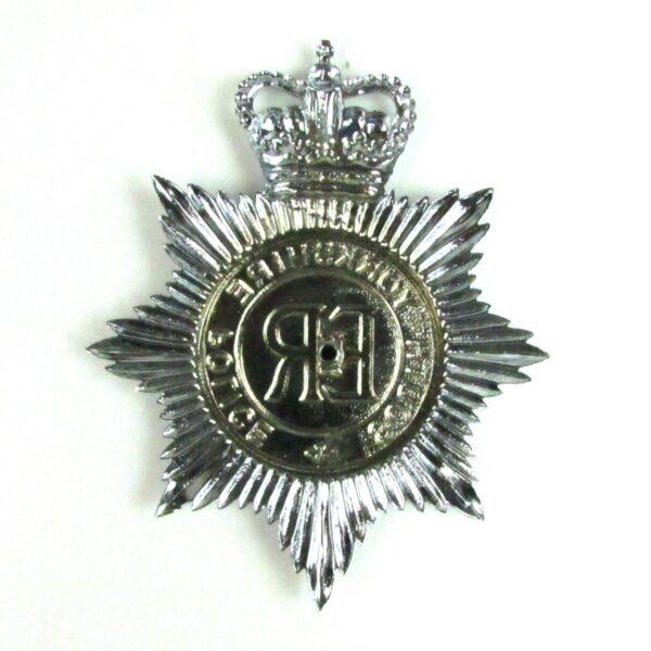 Obsolete South Yorkshire Police Chrome Helmet Plate, ERII - Image 2