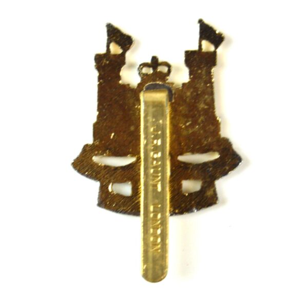Suffolk and Norfolk Yeomanry Anodised Cap Badge, Queen's Crown - Image 2