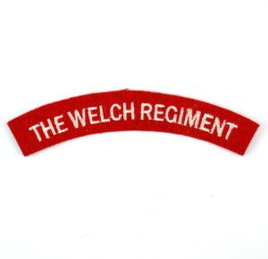The Welch Regiment Embroidered Shoulder Title