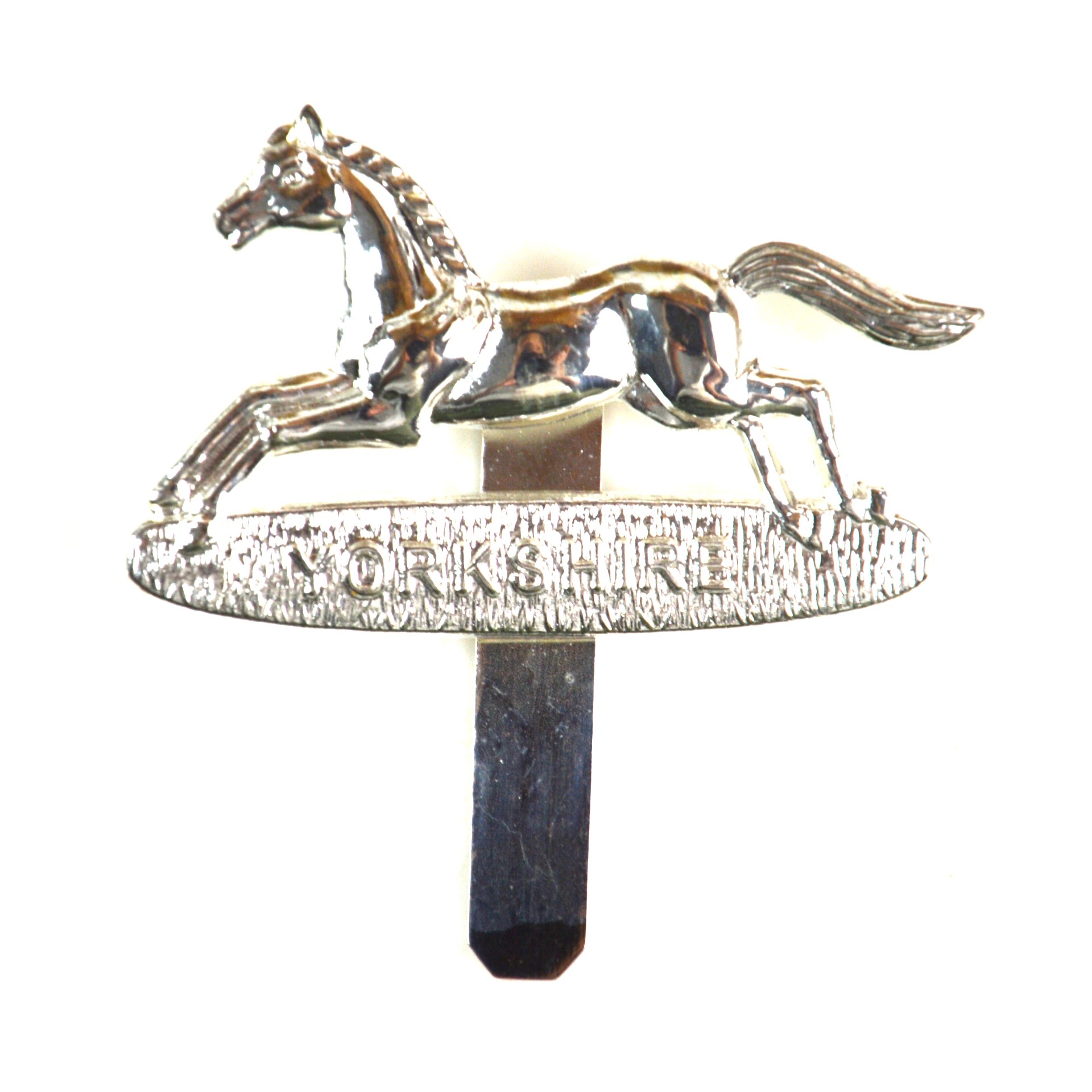 Prince of Wales's Own Regiment of Yorkshire (1958-2006 Pattern) Silver Plate Cap Badge
