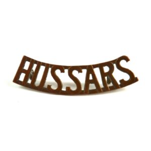 Canadian 1st Hussars (HUSSARS) Bronze Shoulder Title